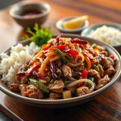 Pork Sisig - Filipino Dinner
